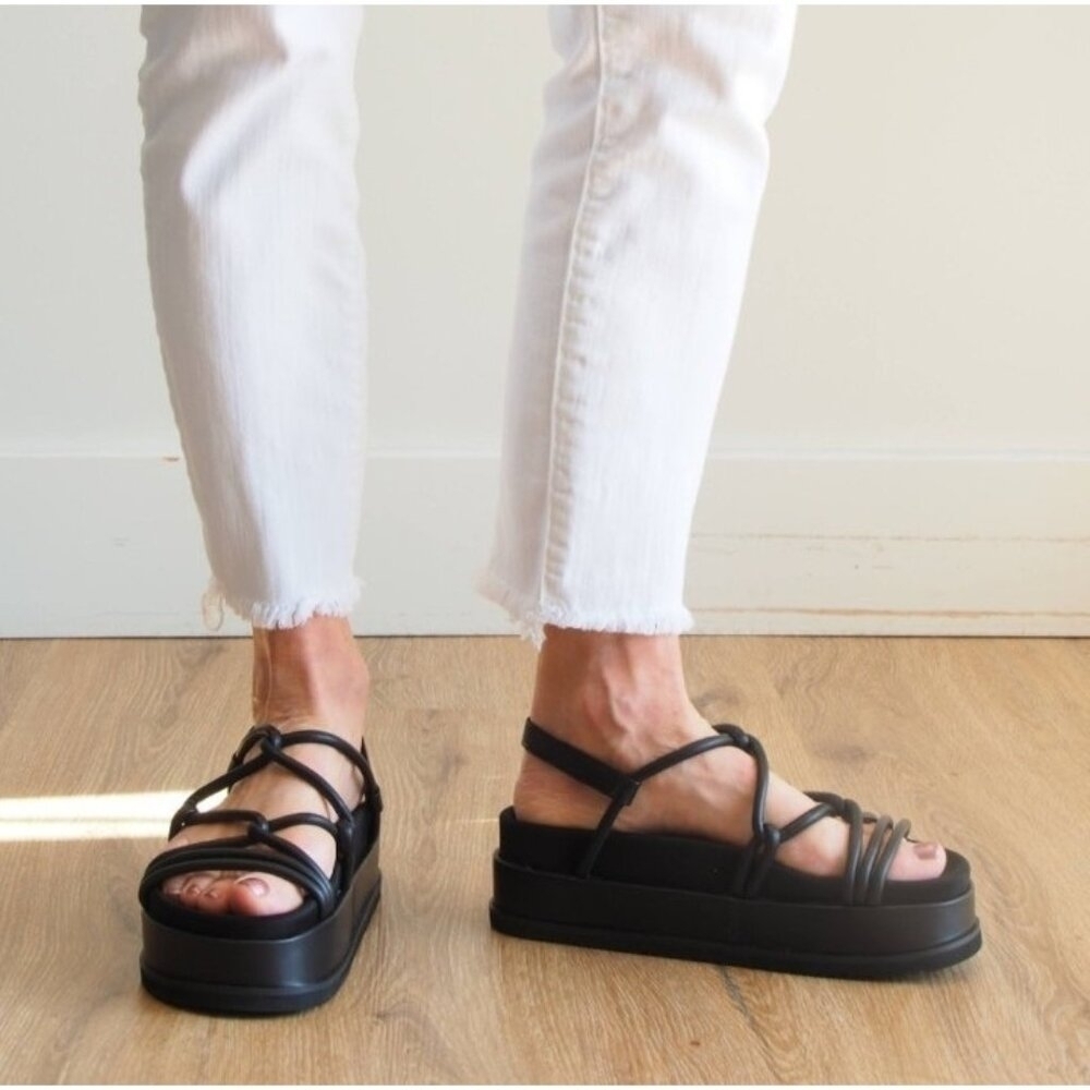 ROAM Linky Platform, Black Rommie sandal Women's Size 40 EU/US 10